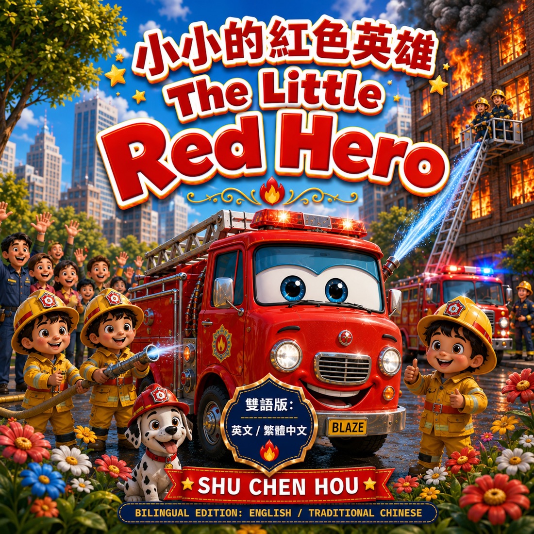 The Little Red Hero / 小小的紅色英雄 book cover